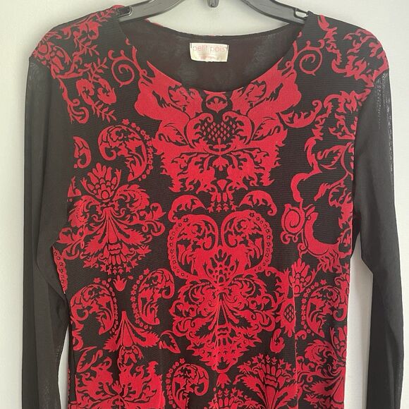 Petit Pois by Viviana G Velvet Feel Sheer Arms Popover Whimsy Goth NO SIZE TAG M - Picture 15 of 16